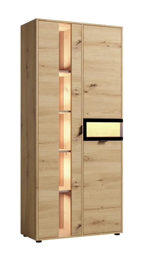 Skandinaviška vitrina su mediniais įdėklais Evolution EV2