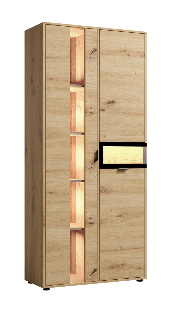 Skandinaviška vitrina su mediniais įdėklais Evolution EV2