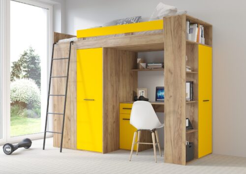 RAVENA L antresolė be rankdarbių kilimėlio, auksinė/geltona