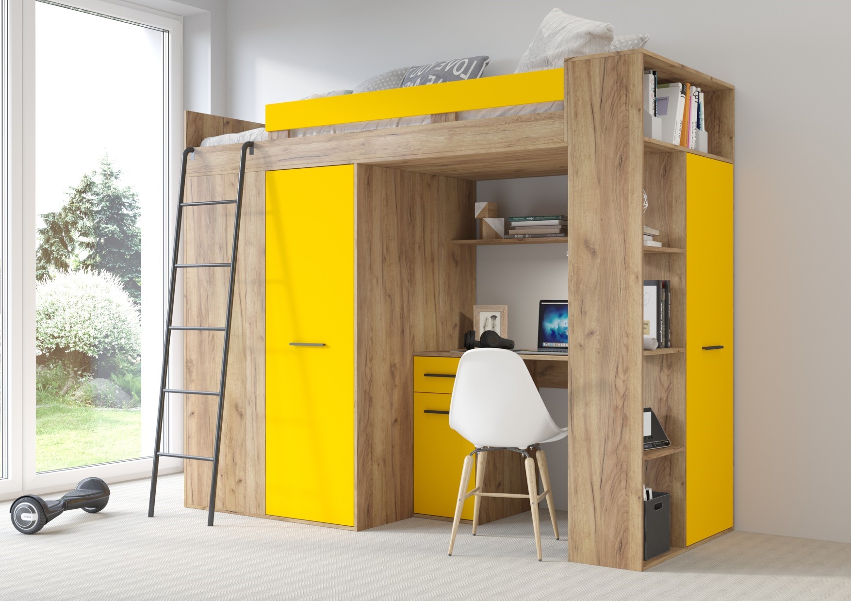 RAVENA L antresolė be rankdarbių kilimėlio, auksinė/geltona