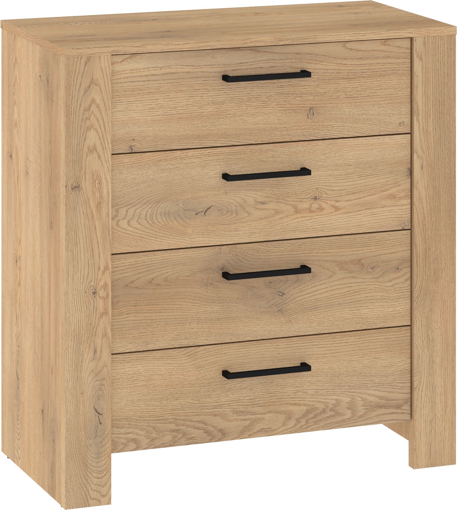 DELIS 05 baldų komoda svetainei, miegamajam, kremonos ąžuolas