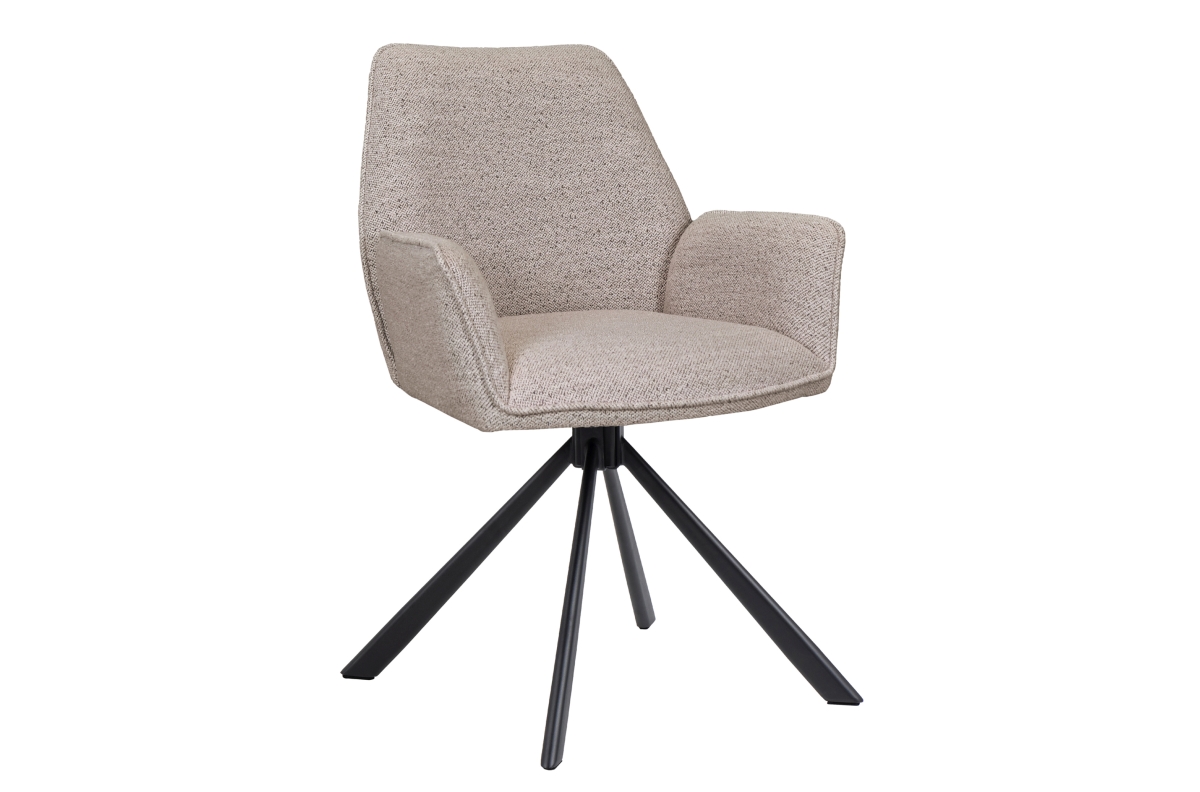 YUNI Latte Beige (Monza 60 audinys) - MODERNI SUKAMA KĖDĖ, APMUŠTA BUKLE MEDŽIAGA, SKIRTA SVETAINEI, VALGOMAJAM, BIURUI, PALĖPEI