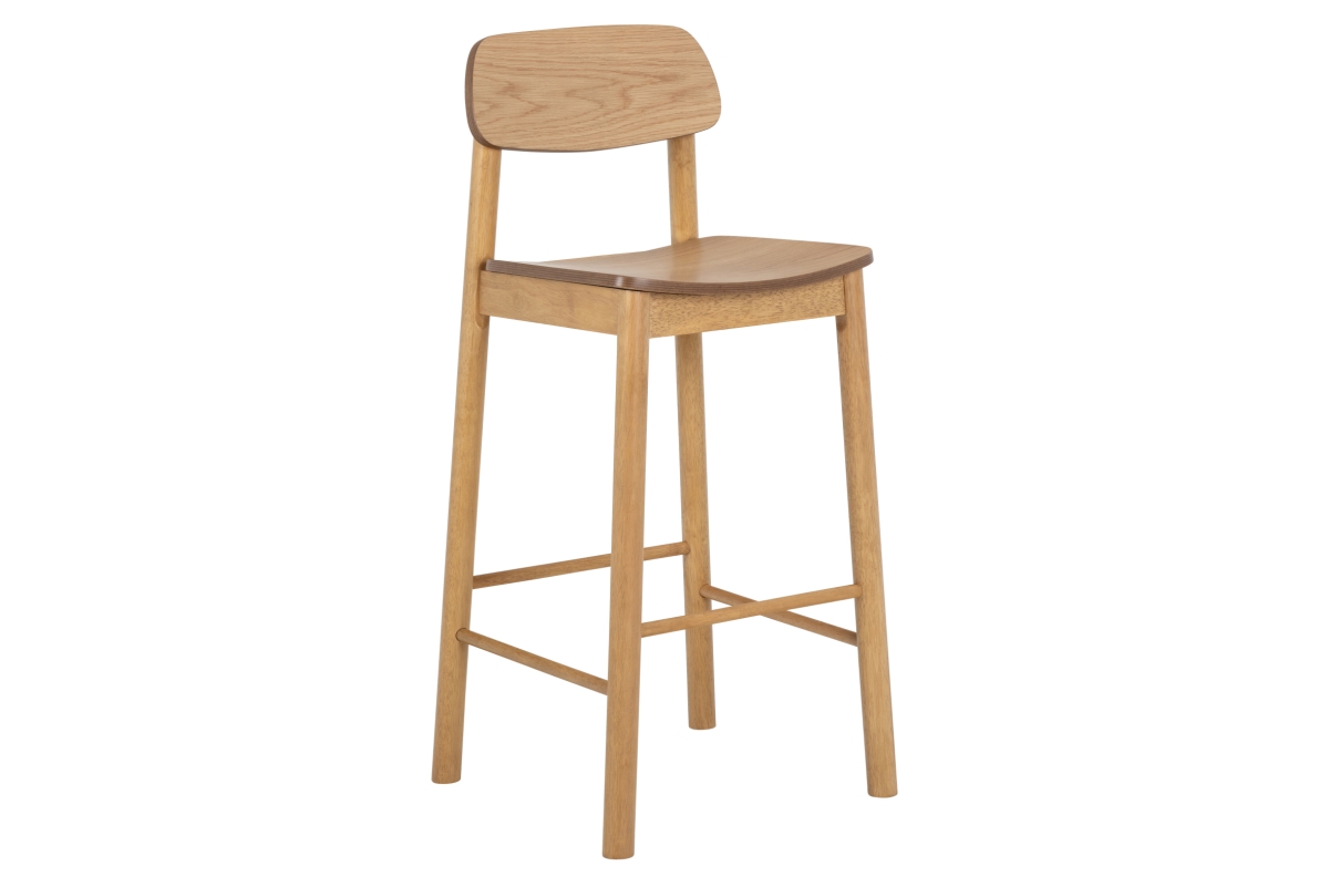 ZARION natūralus ąžuolas - MEDINĖ BARO KĖDĖ VIRTUVEI, SVETAINEI, RESTORANUI