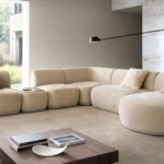 Apmušta modulinė kampinė sofa 2L+PFT+1+E+2+OTR Nobe Gr2