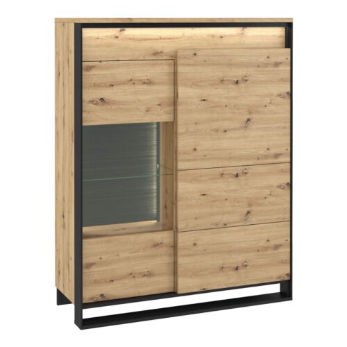 QUANT QA-06 vitrina, Artisan ąžuolas/juoda