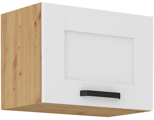 Viršutinė spintelė su gaubtu 50 cm Luna balta/artisan 50 GU-36 1F