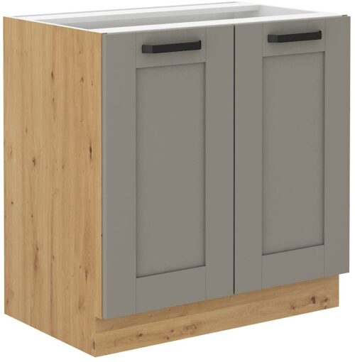 Apatinė spintelė 80 cm Luna artisan/molio pilkumo 80 D 2F BB