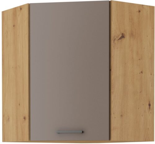 Viršutinė kampinė spintelė 60 cm Bolonijos stilius 60×60 GN-72 (45 laipsnių) 1F