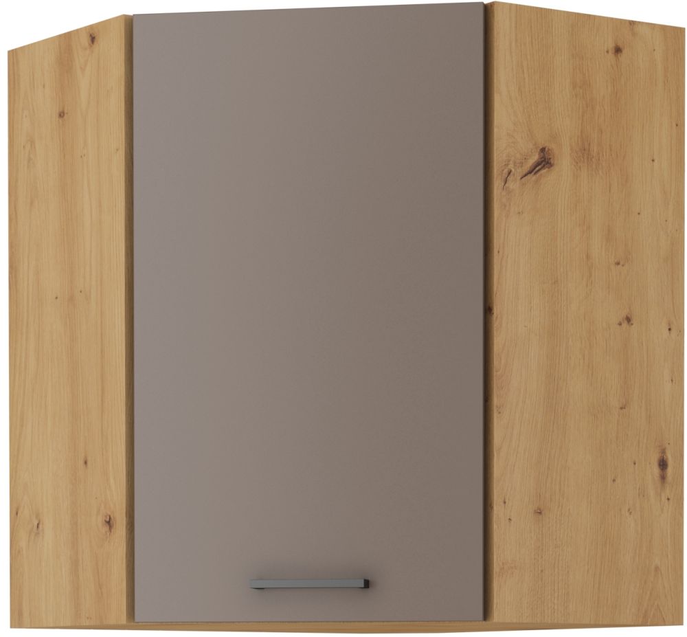 Viršutinė kampinė spintelė 60 cm Bolonijos stilius 60x60 GN-72 (45 laipsnių) 1F