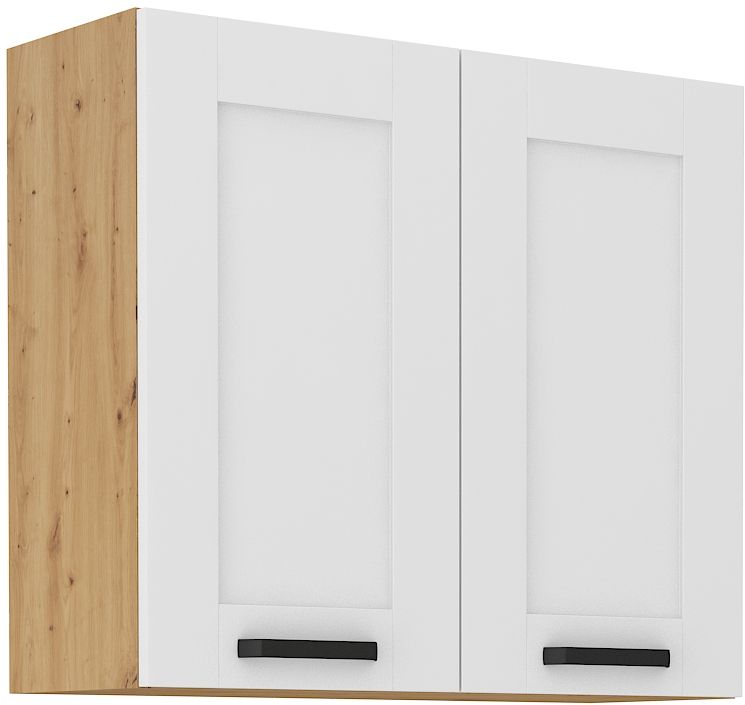 Viršutinė spintelė 80 cm Luna balta/artisan 80 G-72 2F