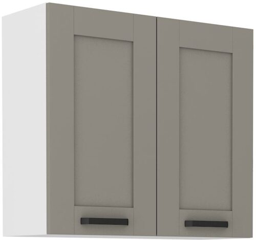 Viršutinė spintelė 80 cm Luna balta/molio pilka 80 G-72 2F