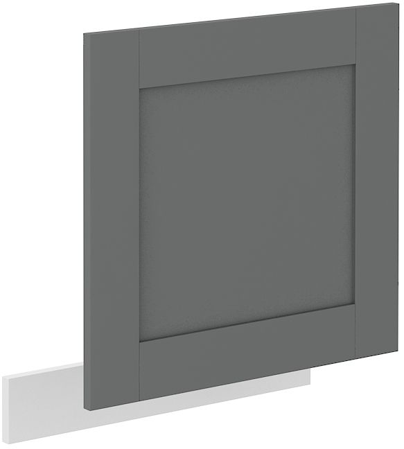 Indaplovės priekinė dalis, 60 cm, atvira panelė, Luna, balta/dulkės pilka, ZM, 570x596