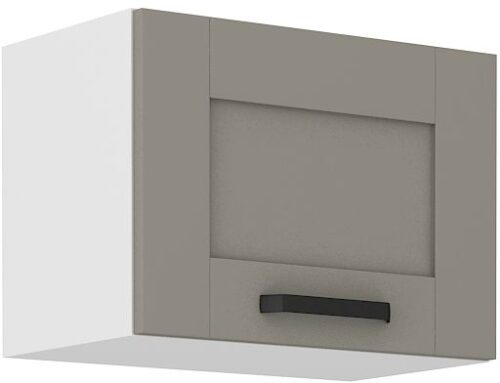 Viršutinė spintelė su gaubtu 50 cm Luna balta/molio pilka 50 GU-36 1F