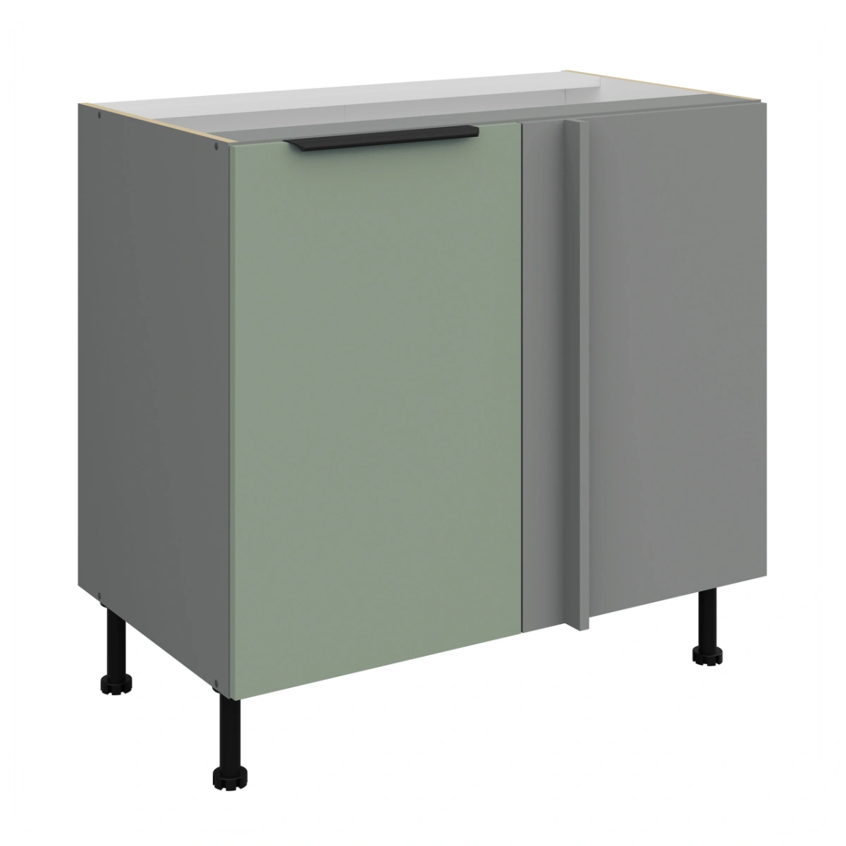 Apatinė kampinė spintelė 105/60 cm Aria 105 ND 1F BB