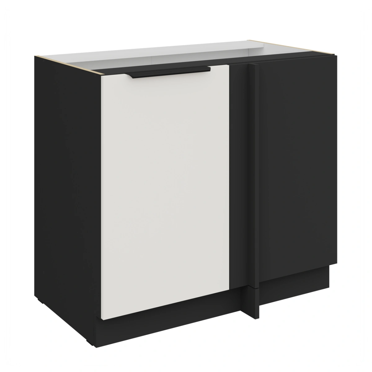 Apatinė kampinė spintelė 105/60 cm Aria 105 ND 1F BB cokolis