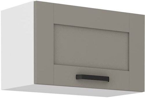 Viršutinė spintelė su gaubtu 60 cm Luna balta/molio pilka 60 GU-36 1F