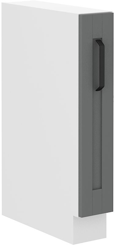 Apatinė spintelė 15 cm Cargo Luna balta/dulkės pilka 15 D CARGO BB