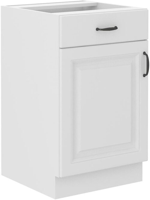 50 cm apatinė spintelė su stalčiumi Stillo balta 50 D 1F 1S