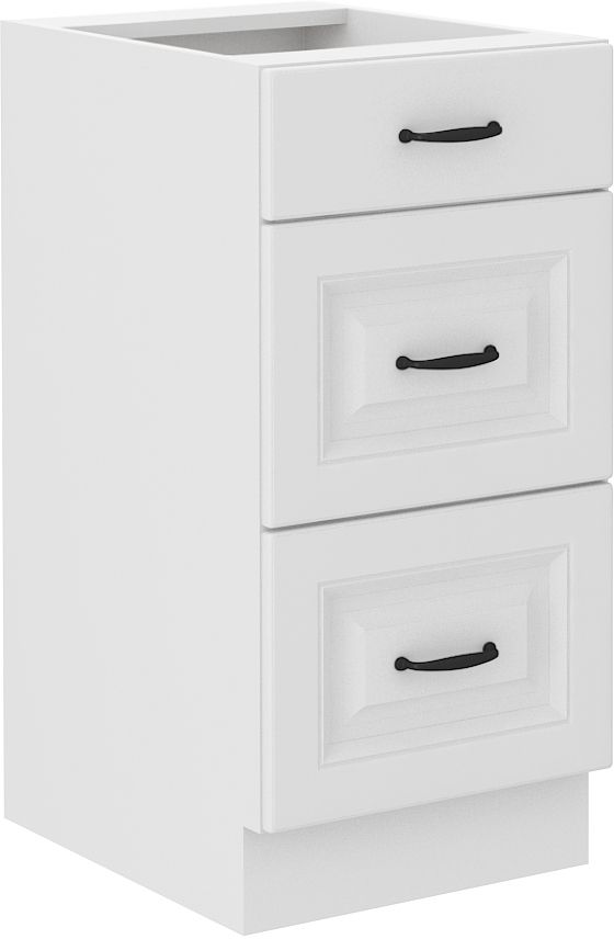 40 cm apatinė spintelė su stalčiais Stillo balta 40 D 3S BB