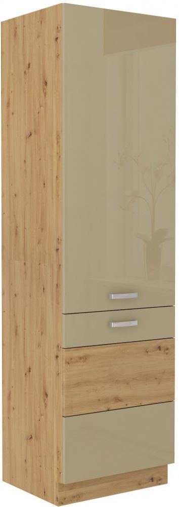 Artisan blizgi kapučino kavos spintelė 60 cm DK-210 2F