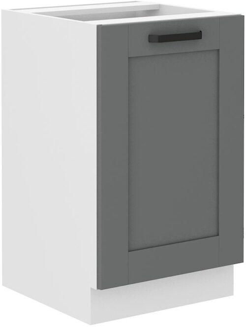 Apatinė spintelė 50 cm Luna kriauklė balta/dulkės pilka 50 ZL 1F BB