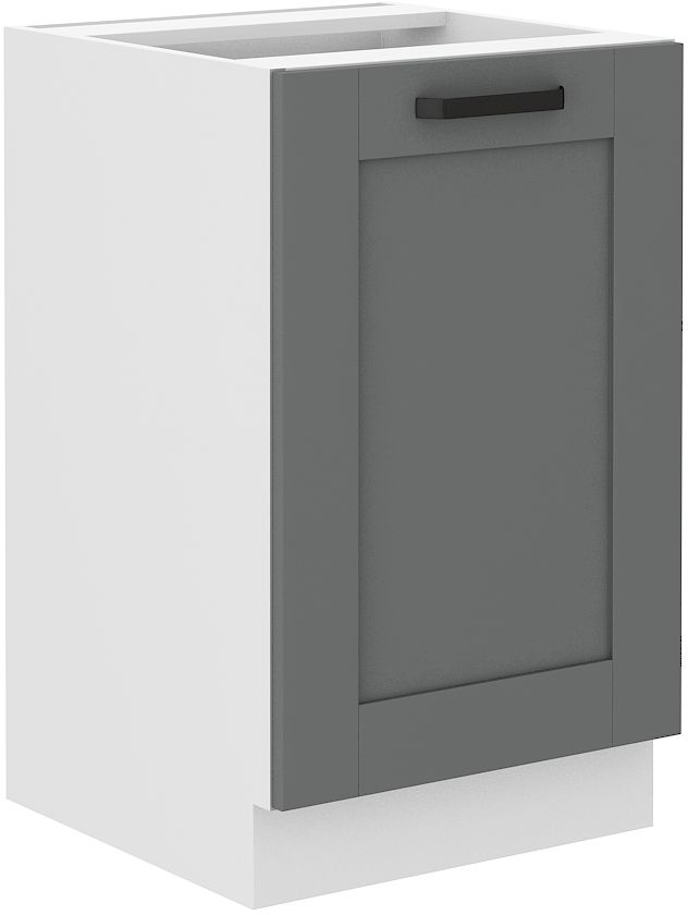 Apatinė spintelė 50 cm Luna kriauklė balta/dulkės pilka 50 ZL 1F BB