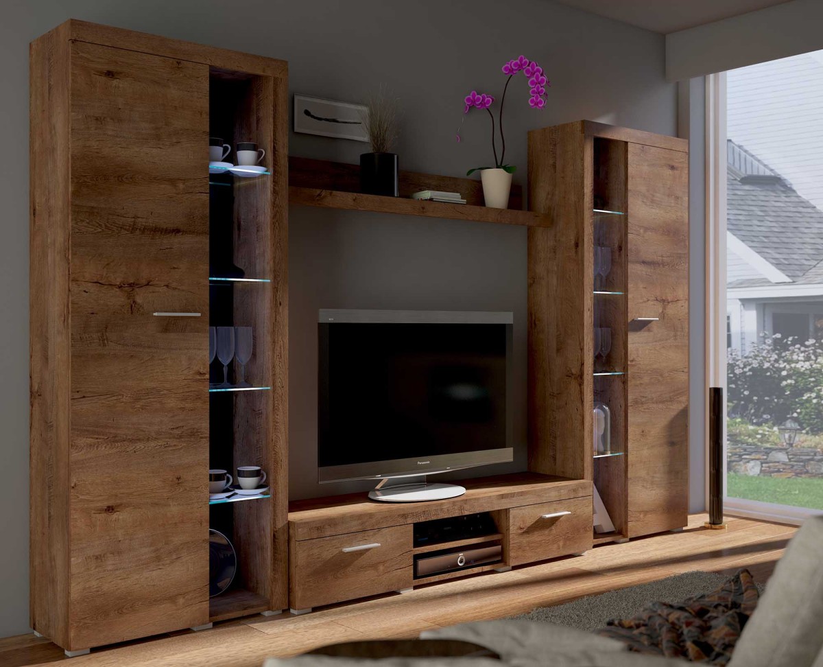 Rumba XL sieninė spintelė, Lefkas ąžuolas