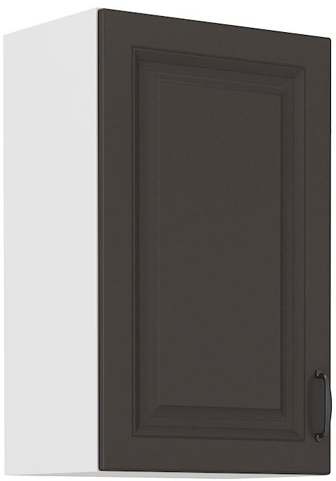 Viršutinė spintelė 45 cm Stillo balta/grafito spalvos 45 G-72 1F