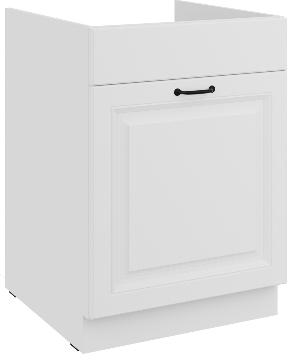 Apatinė spintelė 60 cm, kriauklė, stalčius, Stillo, balta, 60 ZL, 1S, BB, PREMIUM BOX