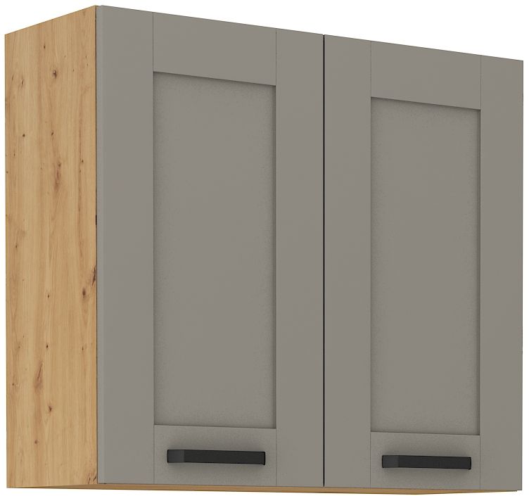 Viršutinė spintelė 80 cm Luna artisan/molio pilkumo 80 G-72 2F