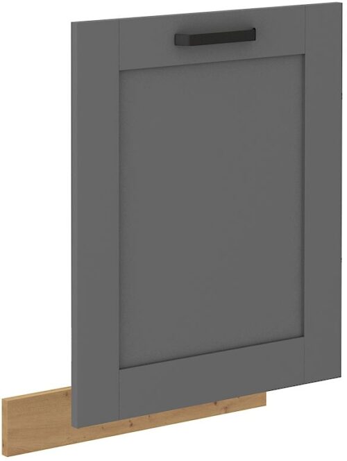 Indaplovės priekinė dalis, 60 cm, dengta panelė, Luna, meniškas, pilka, ZM, 713×596