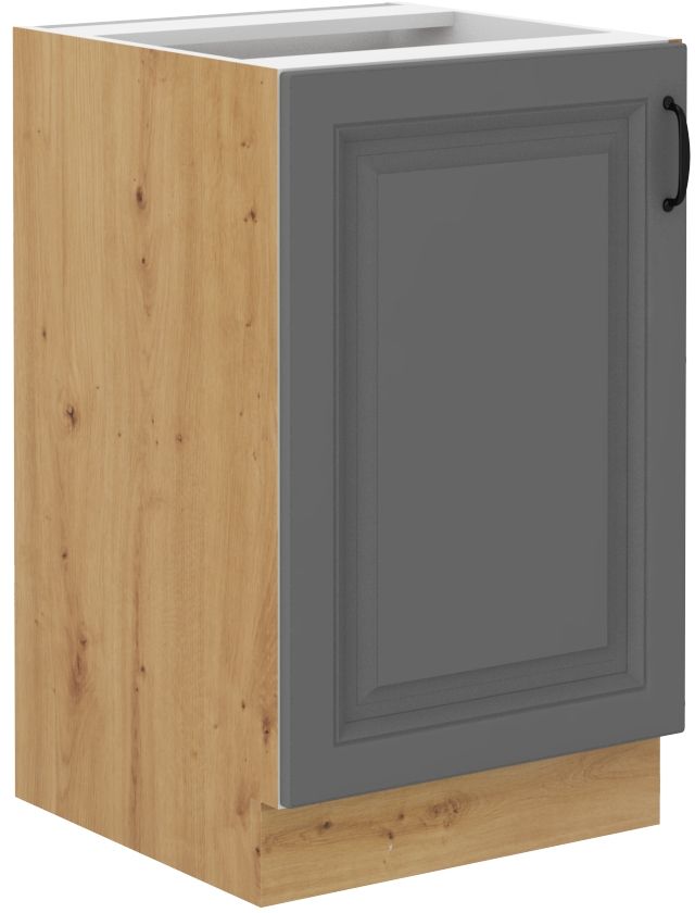 Apatinė spintelė 50 cm, Stillo artisan/dulkės pilkos spalvos kriauklė 50 ZL 1F BB