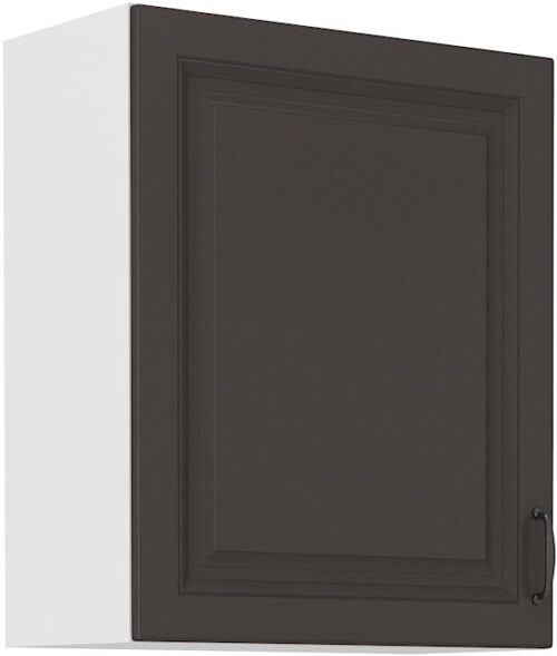 Viršutinė spintelė 60 cm Stillo balta/grafito spalvos 60 G-72 1F