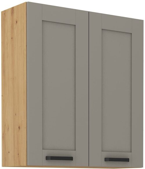 Viršutinė spintelė 80 cm Luna artisan/molio pilkumo 80 G-90 2F