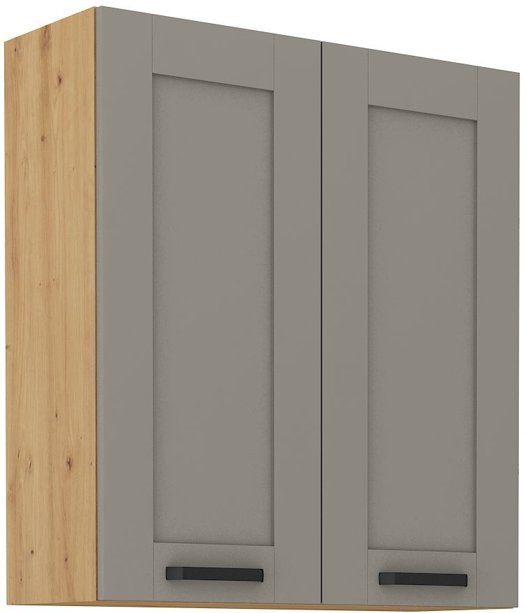 Viršutinė spintelė 80 cm Luna artisan/molio pilkumo 80 G-90 2F