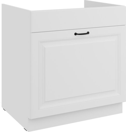 Apatinė spintelė 80 cm, kriauklė, stalčius, Stillo, balta, 80 ZL, 1S, BB, PREMIUM BOX