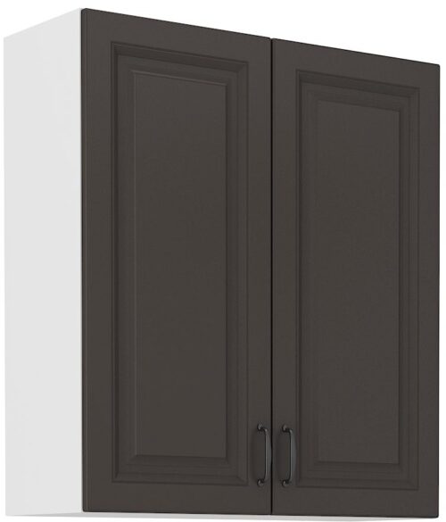 Viršutinė spintelė 80 cm Stillo balta/grafito 80 G-90 2F
