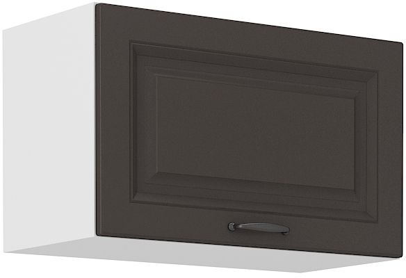 Viršutinė gartraukio spintelė 60 cm Stillo balta/grafito 60 GU-36 1F