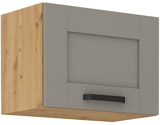 Viršutinė spintelė su gaubtu 50 cm Luna artisan/molio pilkumo 50 GU-36 1F