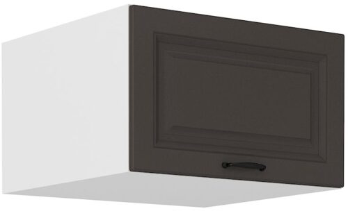 Žema gili viršutinė spintelė 60 cm Stillo balta/grafito spalvos 60 NAGU-36 1F