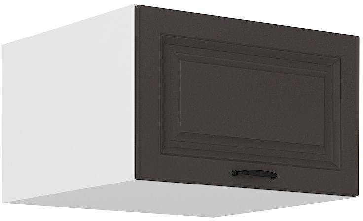 Žema gili viršutinė spintelė 60 cm Stillo balta/grafito spalvos 60 NAGU-36 1F