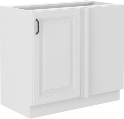 Apatinė kampinė spintelė 105/60 cm Stillo balta 105 ND 1F BB