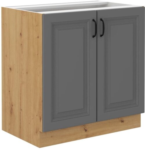 Apatinė spintelė 80 cm Stillo artisan/dulkių pilka 80 D 2F BB