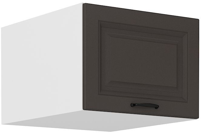 Žema gili viršutinė spintelė 50 cm Stillo balta/grafito spalvos 50 NAGU-36 1F