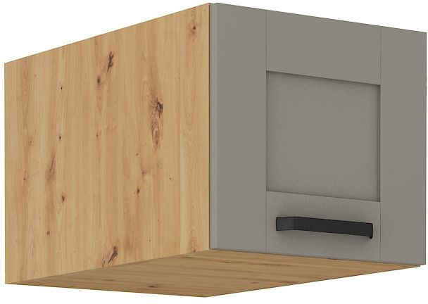 Žema gili viršutinė spintelė 40 cm Luna artisan/molio pilkumo 40 NAGU-36 1F