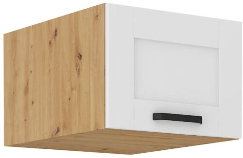 Žema viršutinė spintelė, gili, 50 cm, Luna balta/artisan 50 NAGU-36 1F