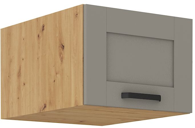 Žema gili viršutinė spintelė 50 cm Luna artisan/molio pilkumo 50 NAGU-36 1F