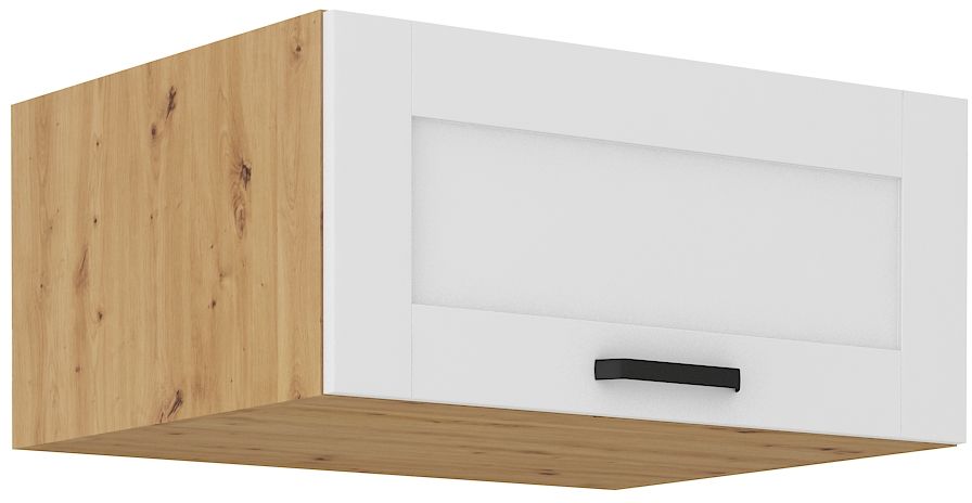 Žema gili viršutinė spintelė 80 cm Luna balta/artisan 80 NAGU-36 1F