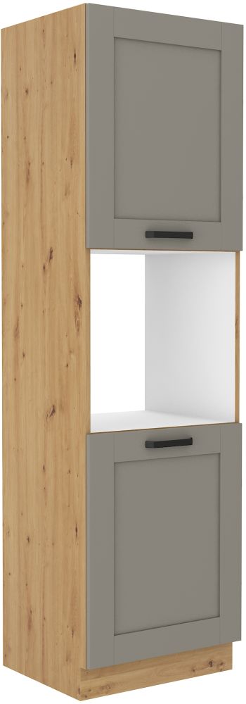 Luna artisan/molio pilkumo 60 cm orkaitės spintelė DP-210 2F