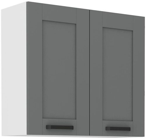 Viršutinė spintelė 80 cm Luna balta/dulkės pilka 80 G-72 2F